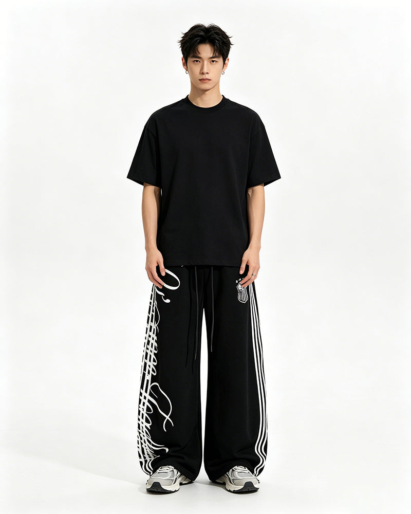 Retro Wide-Leg Casual Pants