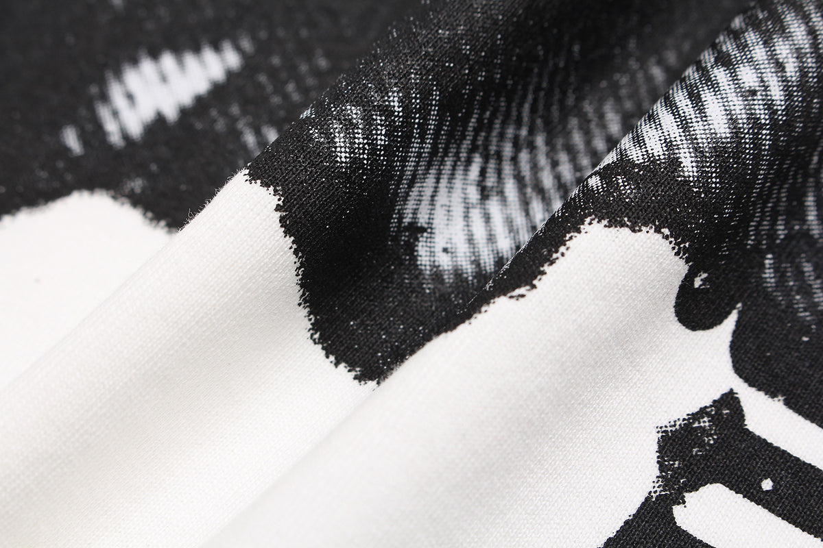 Retro loose printed short sleeves