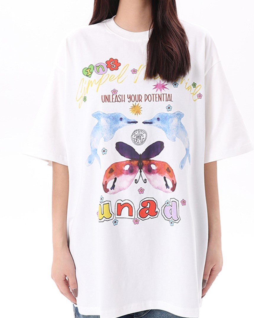 귀여운 고래 반팔