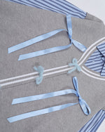 Fake two-piece striped sweater