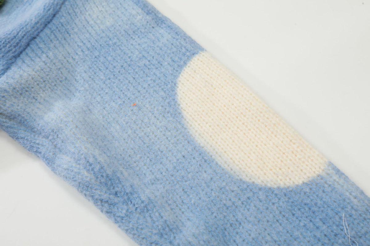 休閑刺綉水洗短款毛衣(女款)