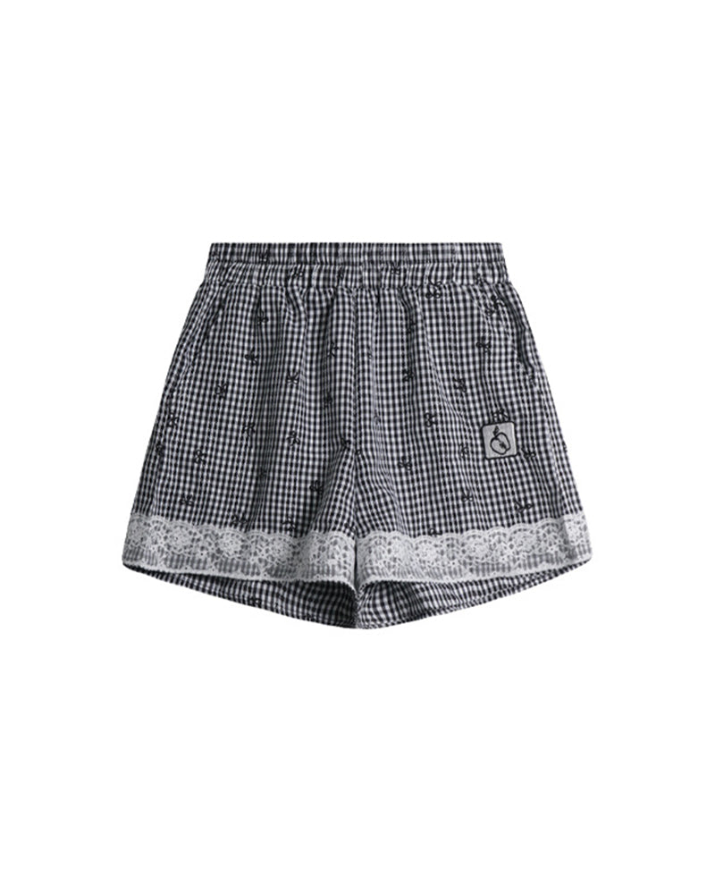 蝴蝶結撞色短褲(女款)