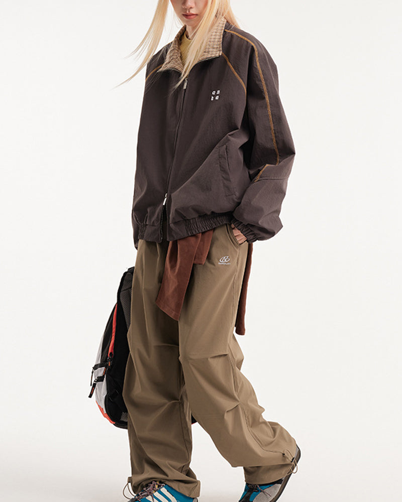 休閑寬鬆情侶外套