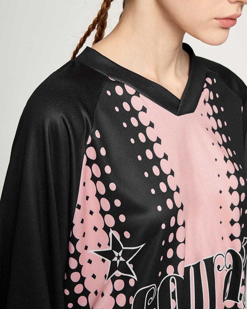 復古漸變運動長袖