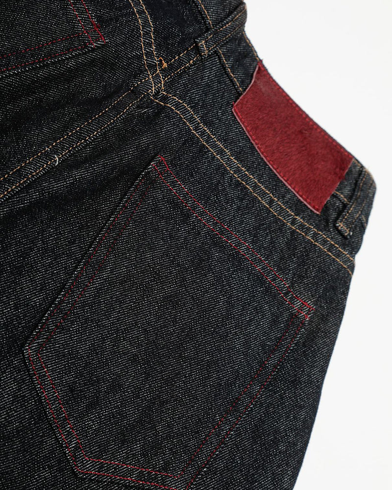 Simple denim trousers