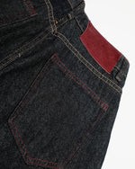 Simple denim trousers