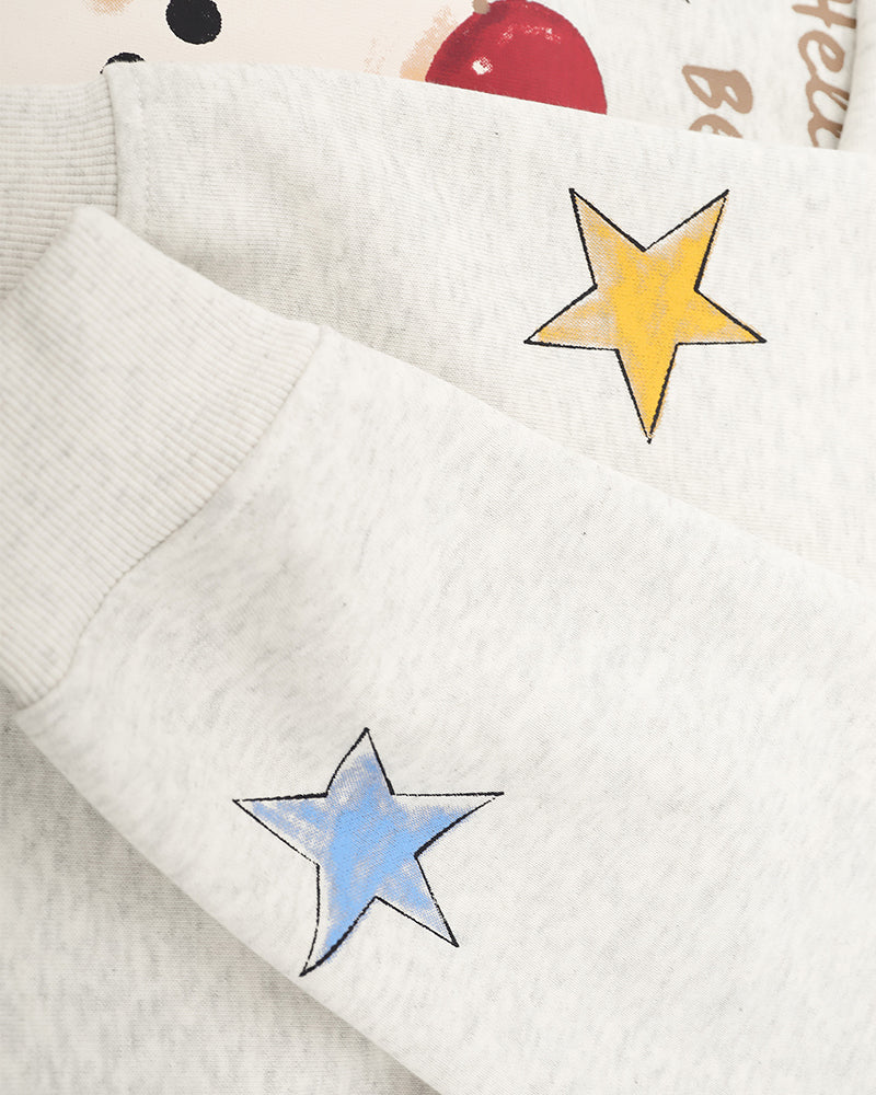 Cute Bear Casual Sweatshirt Jacket