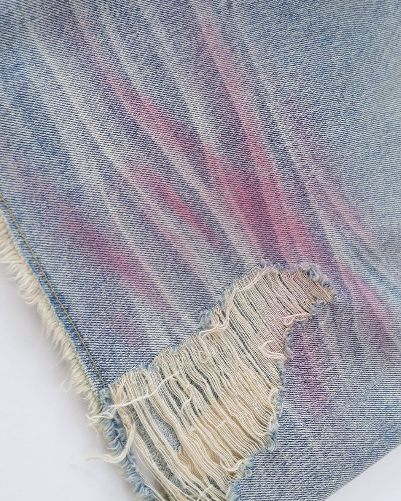 찢어진 밑단 반바지