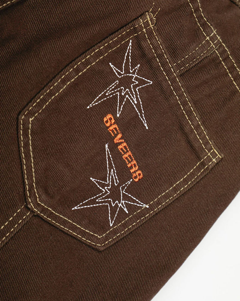 Retro-style wide-leg pants