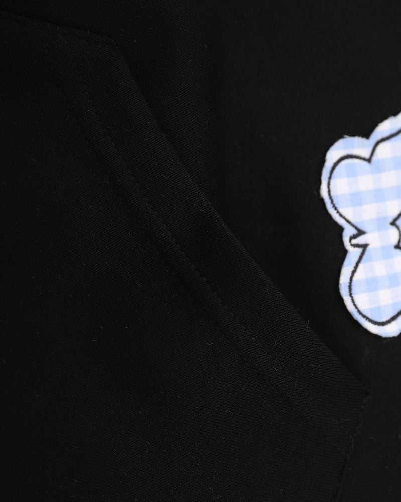 Spliced fake two-piece casual sweatshirt jacket