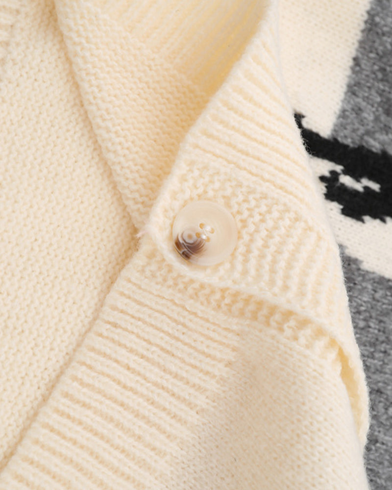 企鵝提花情侶外套