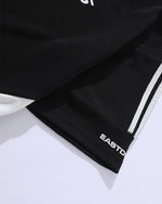 スプライス加工のスポーツ半袖シャツ