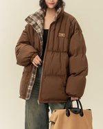 Retro reversible cotton jacket