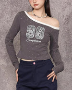 Retro hottie long sleeves (women's style)