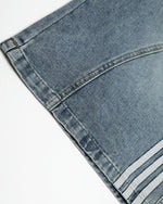 Vintage Washed Cropped Denim Shorts