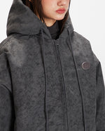 디스트레스드 후드 재킷