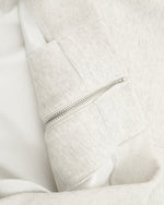 embroidered paneled lapel jacket