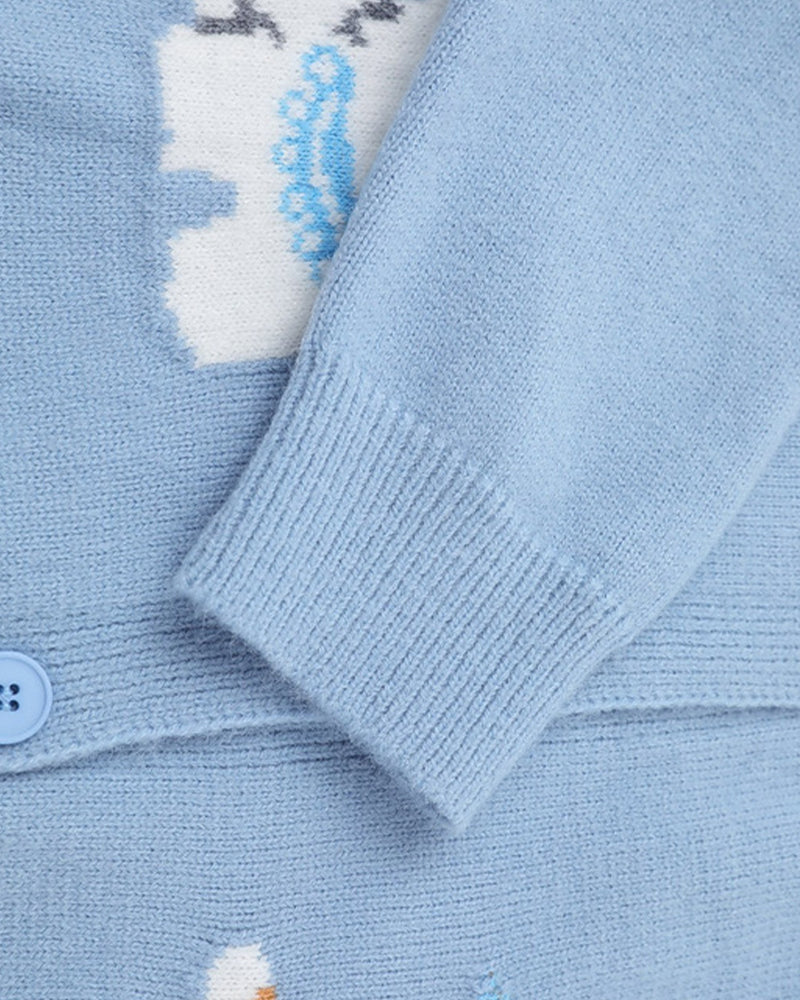 만화 강아지 스웨터