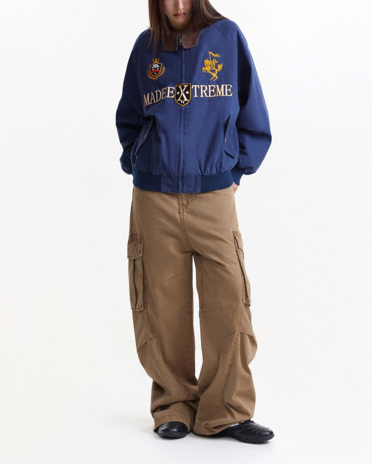 vintage street embroidered jacket