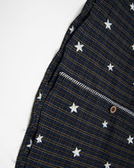 Star-patterned long-sleeved shirt
