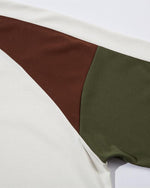 Contrast print short sleeves