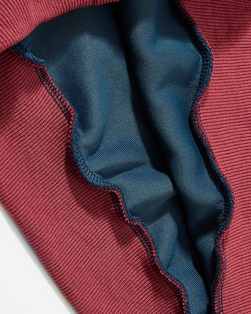 Casual color-blocked sweatshirt