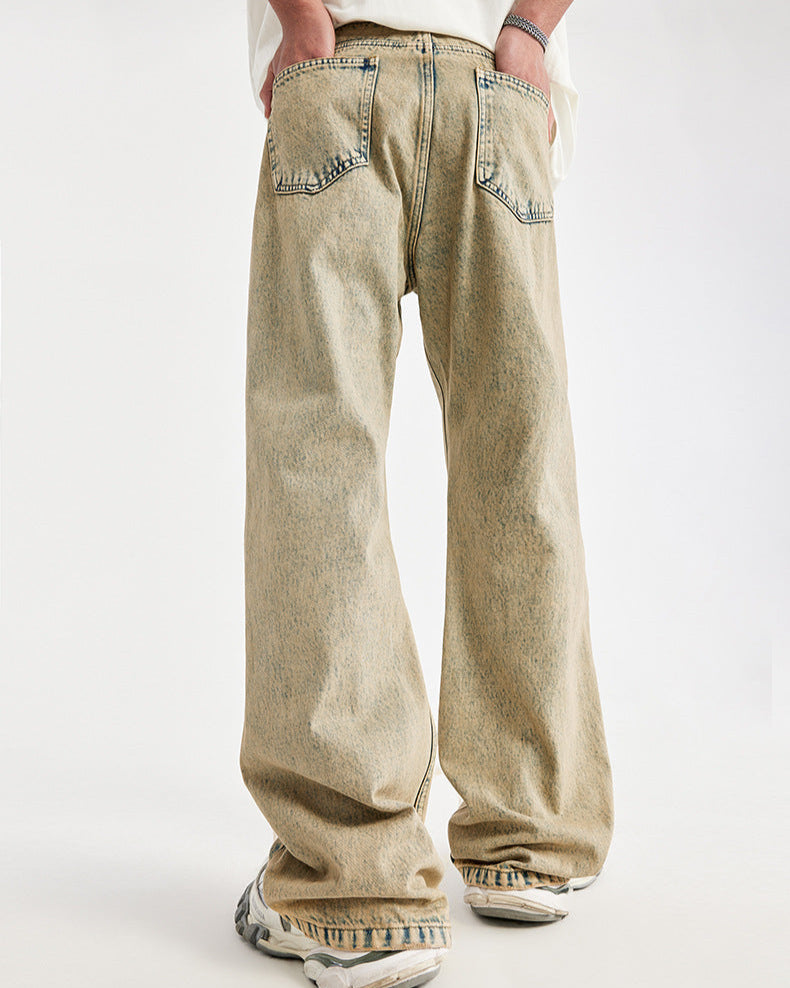 復古做舊牛仔褲