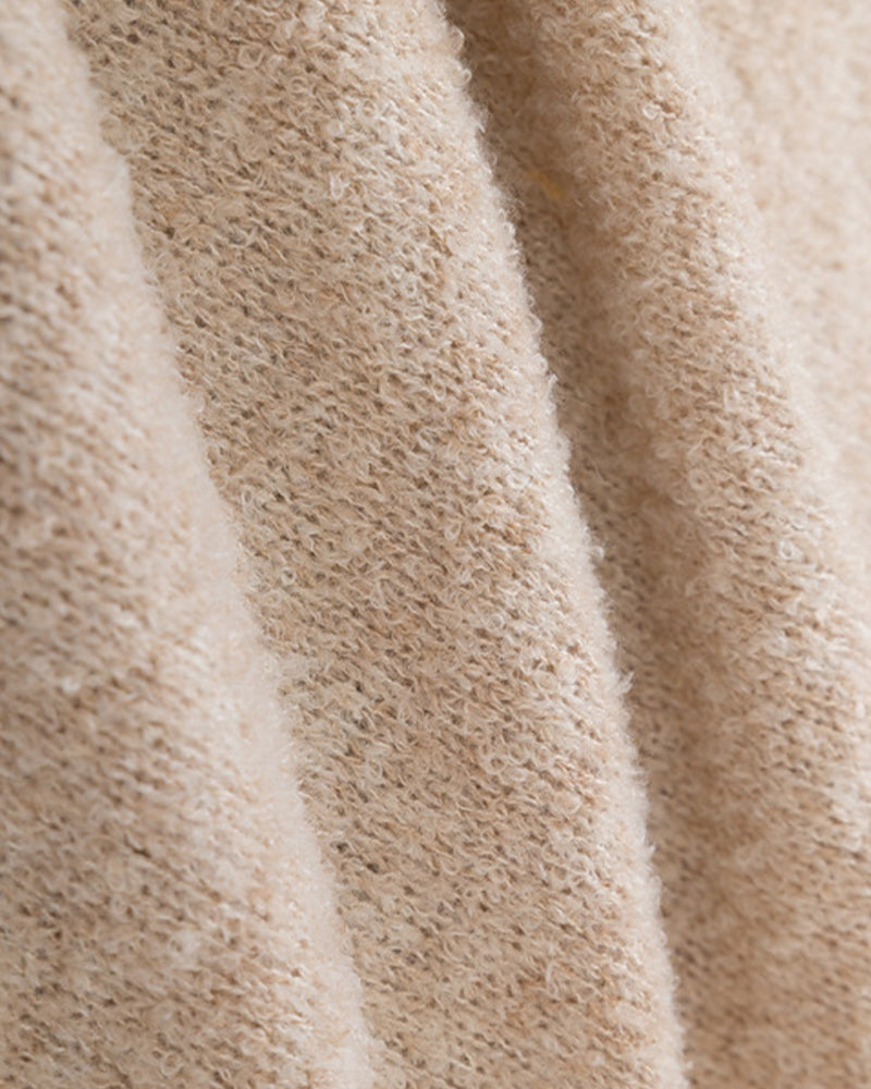 圓領小熊愛心針織衫