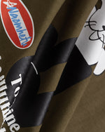 Cartoon print fake two-piece long sleeves