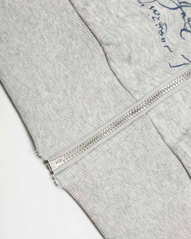 Retro hooded sweatshirt jacket