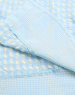 Solid color plaid short sleeve shirt