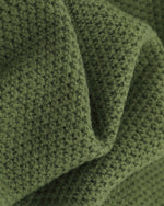 Contrast color crew neck sweater