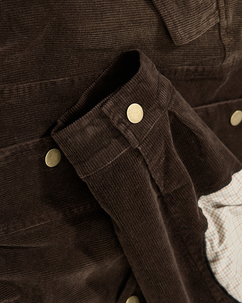 패치워크 자수 캐주얼 재킷