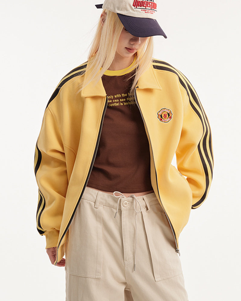 Striped three-stripe jacket