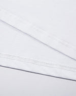 Contrast color letter embroidered short sleeves