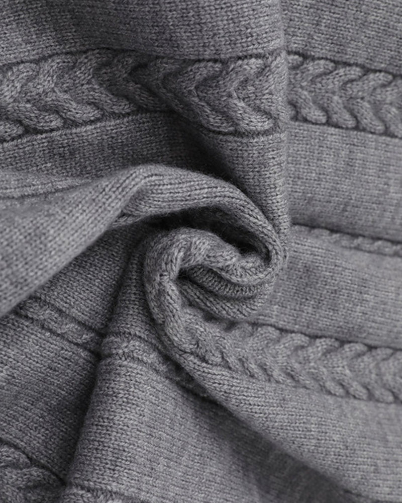 가짜 투피스 스플라이스 커플 스웨터