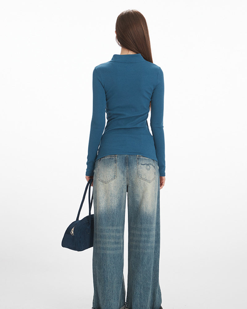 몸에 꼭 맞는 긴팔 (여성용)