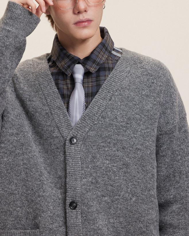 復古學院風毛衣外套