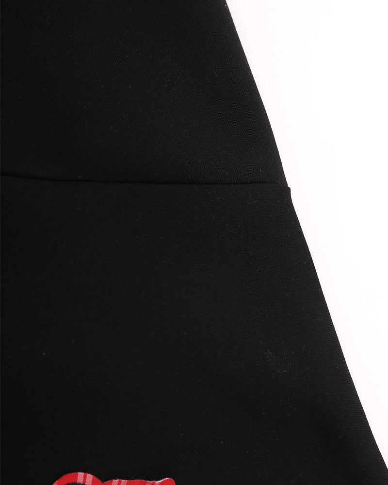 Spliced fake two-piece casual sweatshirt jacket