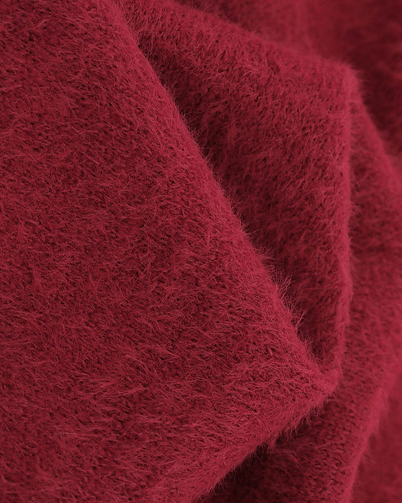 復古貓咪寬鬆毛衣