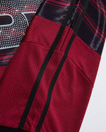 세로 스트라이프 프린트 반팔