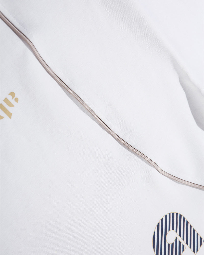 레트로 콘트라스트 반소매