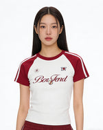 Retro print short sleeves