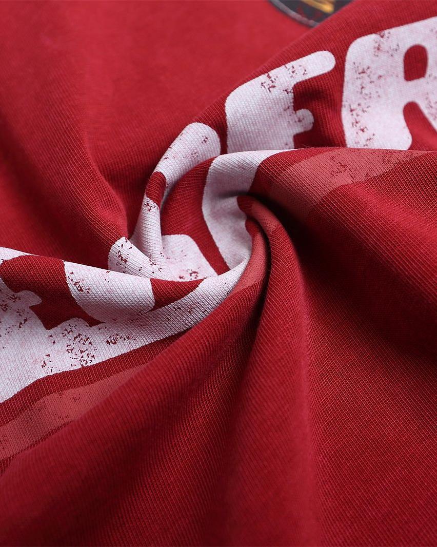 Lettering print crew neck short sleeves