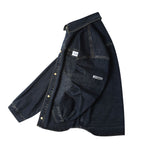 復古簡約牛仔長袖襯衫