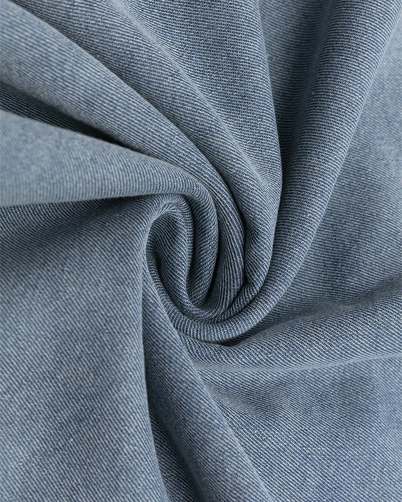 워시드 데님 반팔