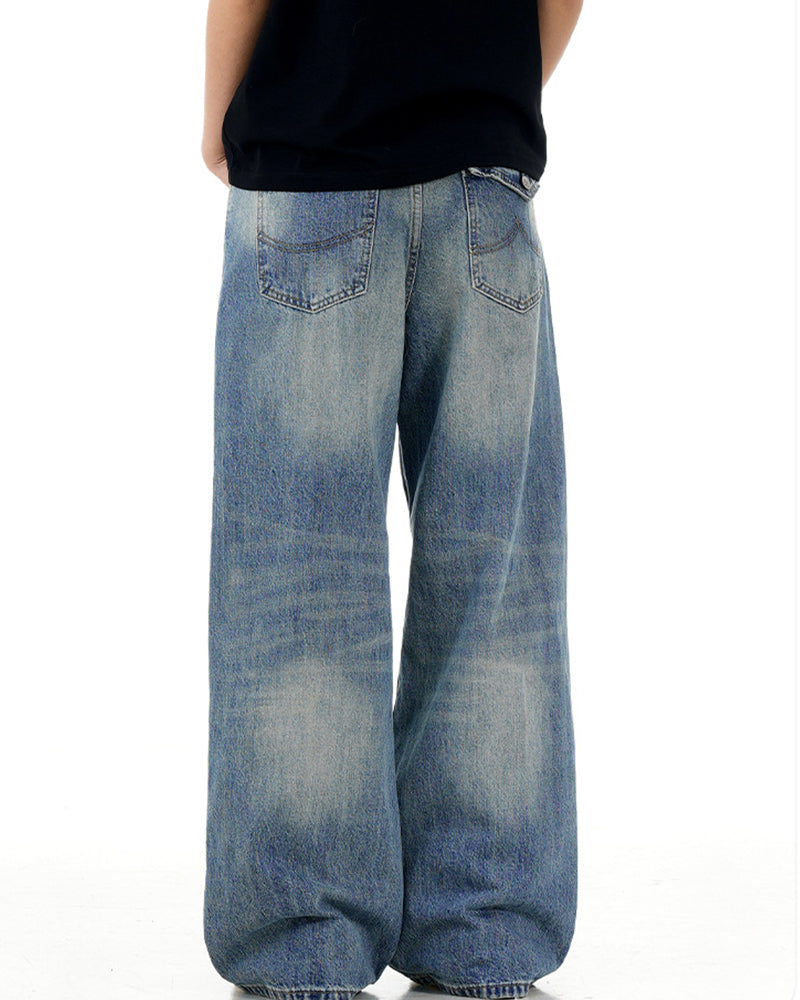 復古做舊牛仔褲