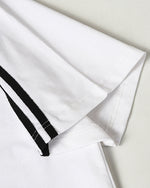 Embroidered badge short-sleeved shirt
