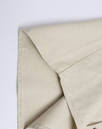 Embroidered zip-up short-sleeved shirt