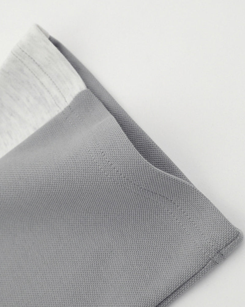 레트로 컬러 블록 반소매